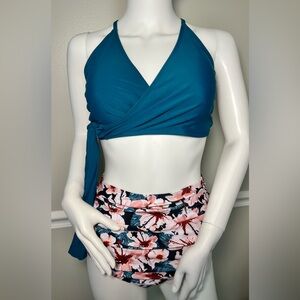 NWOT Women's High Waist Bikini Swimsuit Size Large